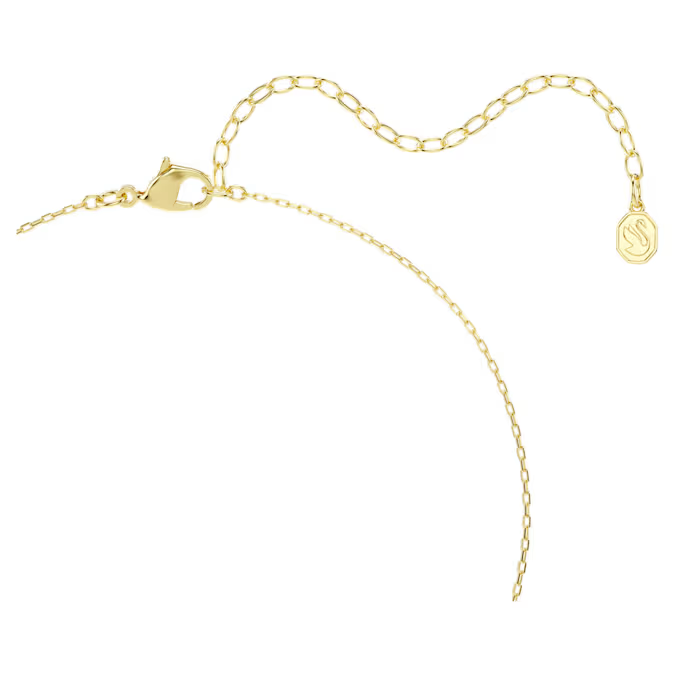 Una Angelic pendant Mixed cuts, White, 18K gold finish