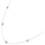 Chroma strandage Star, White, Rhodium plated