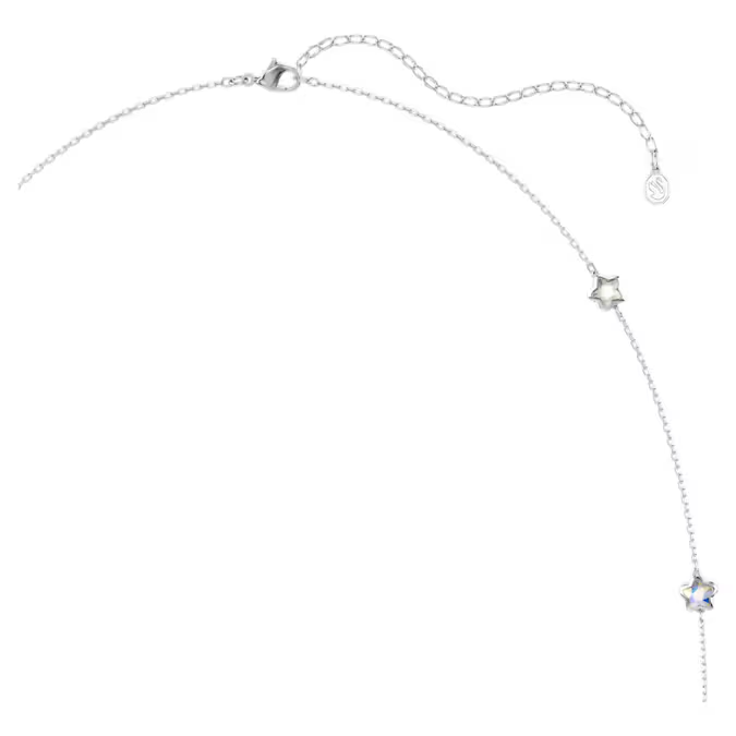 Chroma strandage Star, White, Rhodium plated