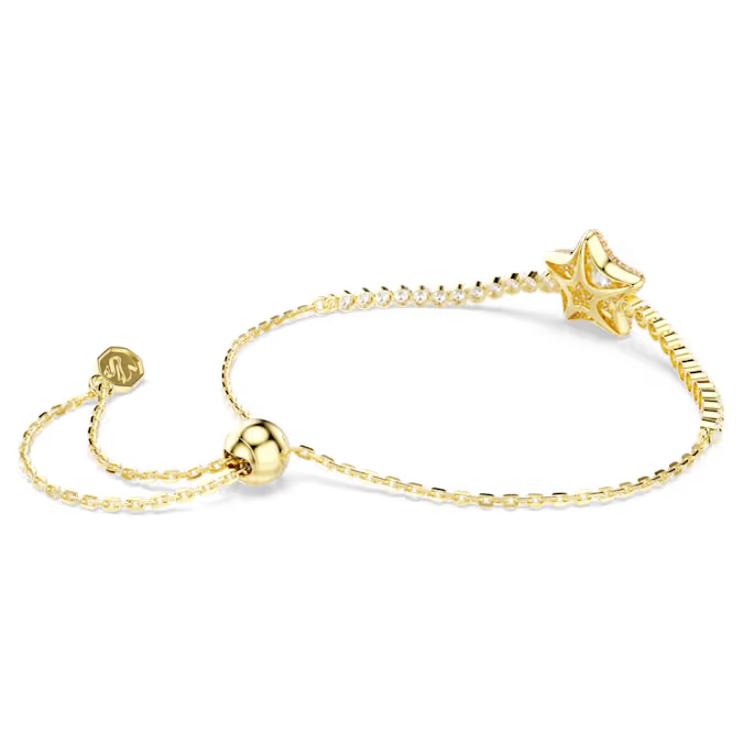 Sublima bracelet Round cut, Star, Multicolored, 18K gold finish