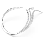 Vienna necklace Mixed cuts, White, Rhodium plated
