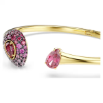 Sublima bangle Pear cut, Red, 18K gold finish