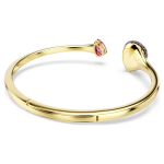 Sublima bangle Pear cut, Red, 18K gold finish