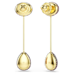 Sublima drop earrings Pear cut, Red, 18K gold finish