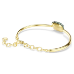 Sublima bangle Octagon cut, Green, 18K gold finish