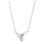 Swarovski Classica pendant Round cut, Interlocking, White, Sterling silver