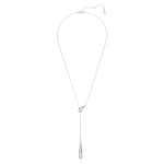 Swarovski Classica Y pendant Round cut, White, Sterling silver