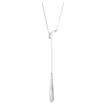Swarovski Classica Y pendant Round cut, White, Sterling silver