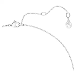 Swarovski Classica Y pendant Round cut, White, Sterling silver
