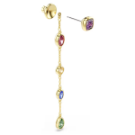 Imber drop earrings Mixed cuts, Multicolored, 18K gold finish