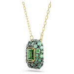 Sublima pendant Octagon cut, Green, 18K gold finish