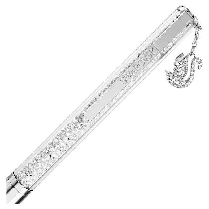 Crystalline ballpoint pen Swan, Chrome plated