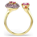 Sublima cocktail ring Pear cut, Red, 18K gold finish