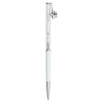 Annual Edition Crystalline ballpoint pen 2027 ballpoint pen White lacquered, Chrome plated