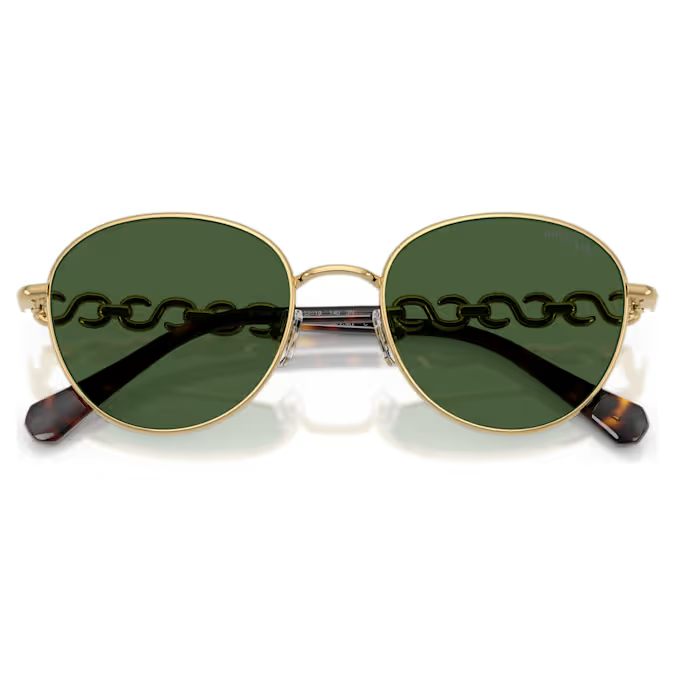 Sunglasses Round shape, SK7049, Gold tone