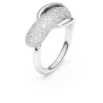 Swarovski Classica cocktail ring Round cut, White, Sterling silver