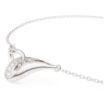 Swarovski Classica bracelet Round cut, Interlocking, White, Sterling silver