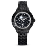 Octea Moon watch Swiss Made, Moon, Metal bracelet, Black, Black finish