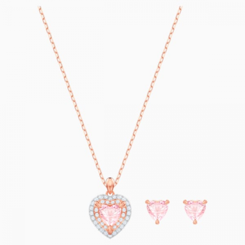 One Set, Multi-colored, Rose-gold tone plated