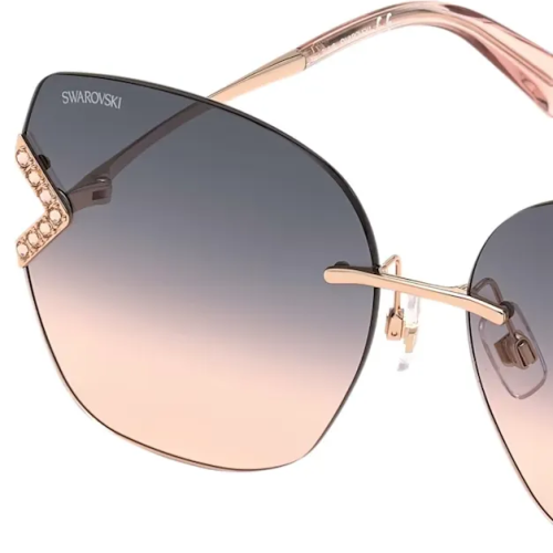 Sunglasses, SK0306-H 28B, Rose gold tone