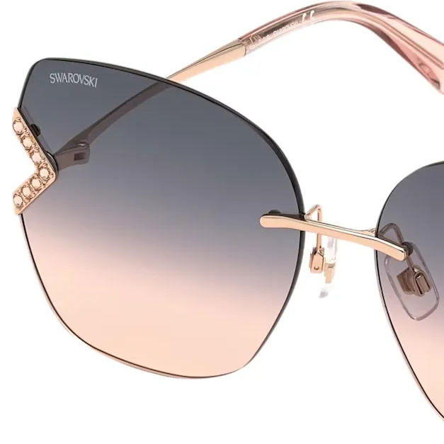 Sunglasses, SK0306-H 28B, Rose gold tone