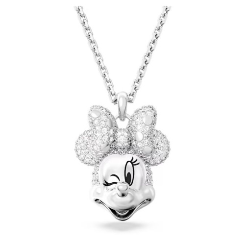 Disney Minnie Mouse pendant White, Rhodium plated
