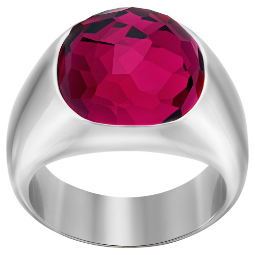 Ruby Red Crystal Dot Ring
