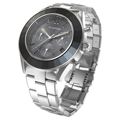 Octea Lux Sport watch, Metal bracelet, Black