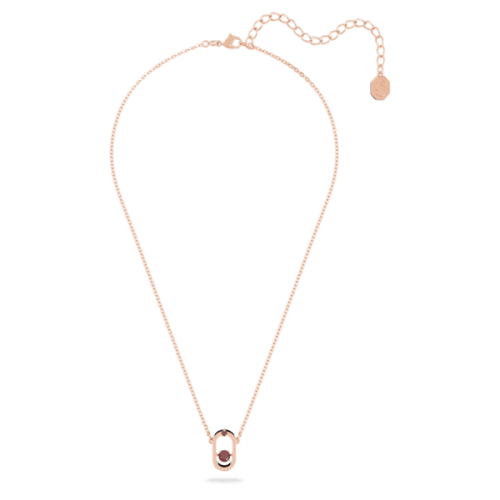 North pendant, Red, Rose gold-tone plated