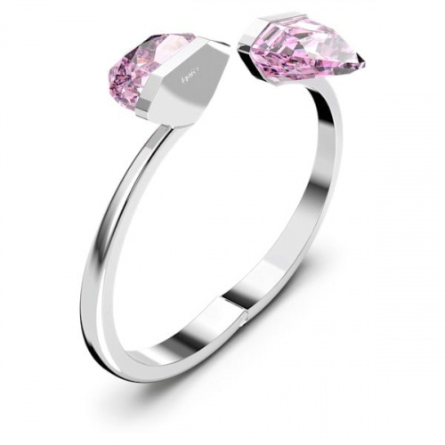 Lucent bangle, Pink, Stainless steel