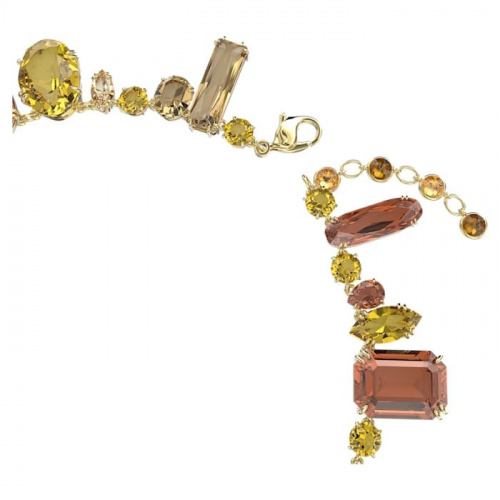 Gema necklace, Multicolored, Gold-tone plated