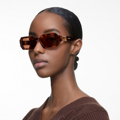 Sunglasses, Octagon, Brown