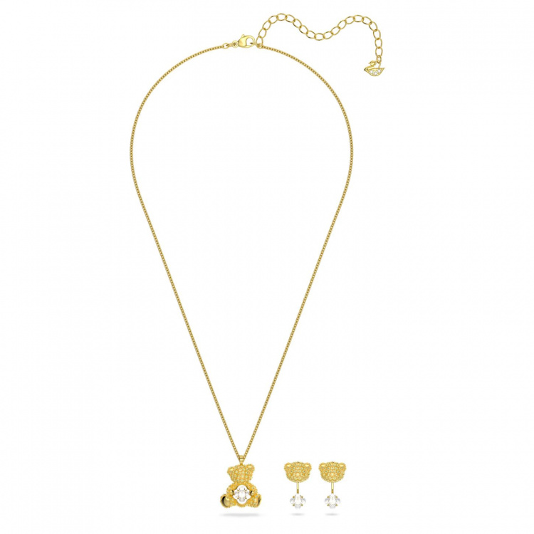 Teddy set, Yellow, Gold-tone plated