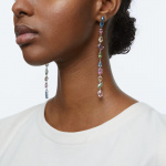 Gema drop earrings, Asymmetrical, Extra long