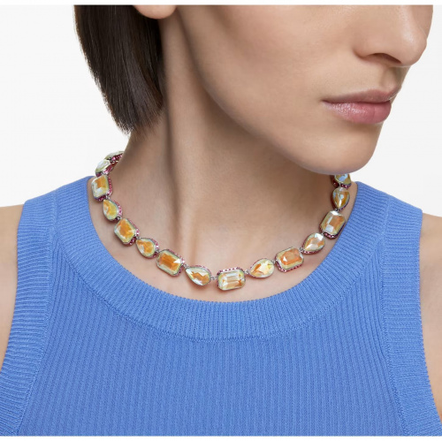 Orbita necklace, Magnetic, Mixed cuts, Multicolored