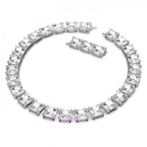 Millenia set Mixed cuts, White, Rhodium plated