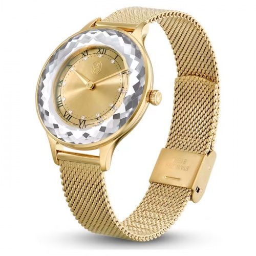 Octea Nova watch Swiss Made, Metal bracelet, Gold tone, Gold-tone finish