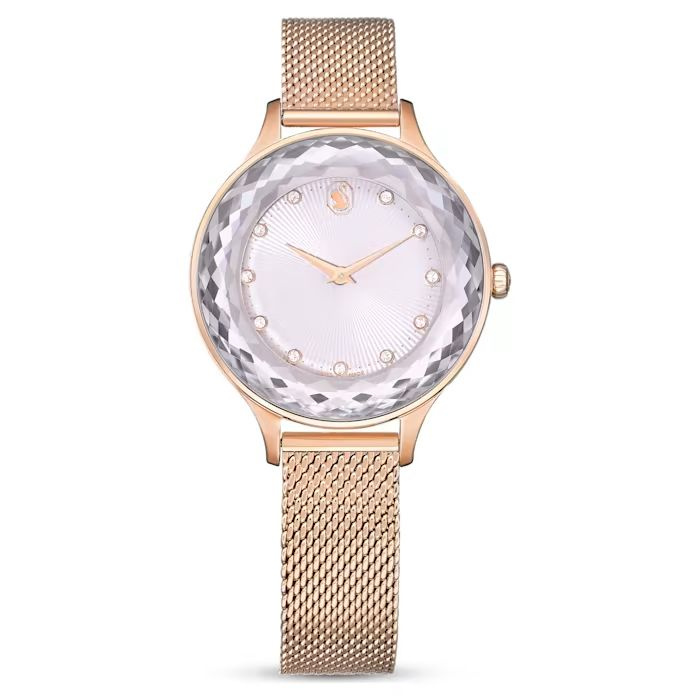 Octea Nova watch Swiss Made, Metal bracelet, Rose gold tone, Rose gold-tone finish