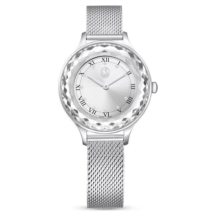 Octea Nova watch Swiss Made, Metal bracelet, Silver tone, Stainless steel