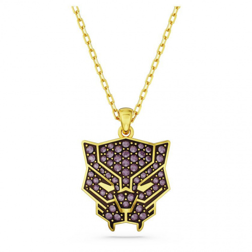 Black Panther © MARVEL pendant Black Panther, Purple, Gold-tone plated