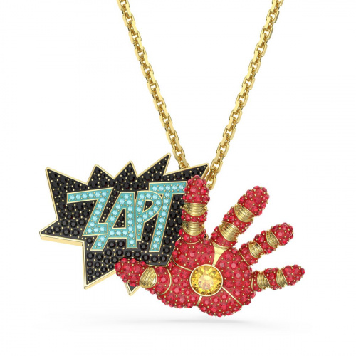 Iron Man © MARVEL pendant and brooch Multicolored, Gold-tone plated