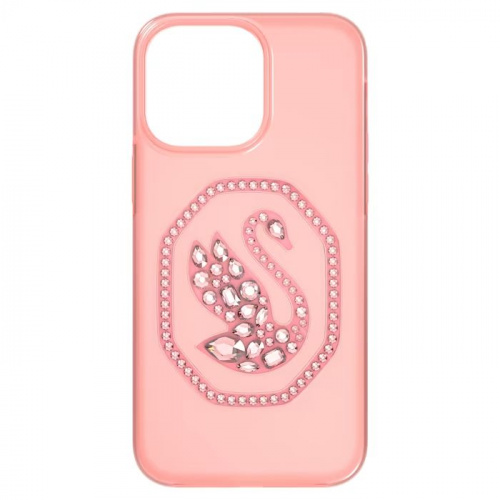 Signum smartphone case Swan, iPhone® 14 Pro, Pink