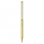 Crystalline ballpoint pen Octagon shape, Gold tone, Gold-tone plated