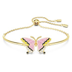Idyllia bracelet Butterfly, Multicolored, Gold-tone plated