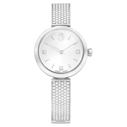 Illumina watch Swiss Made, Metal bracelet, Silver tone, Stainless steel
