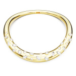 Dextera necklace Mixed cuts, White, Gold-tone plated