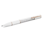 Crystalline Lustre ballpoint pen White, Rose gold-tone plated