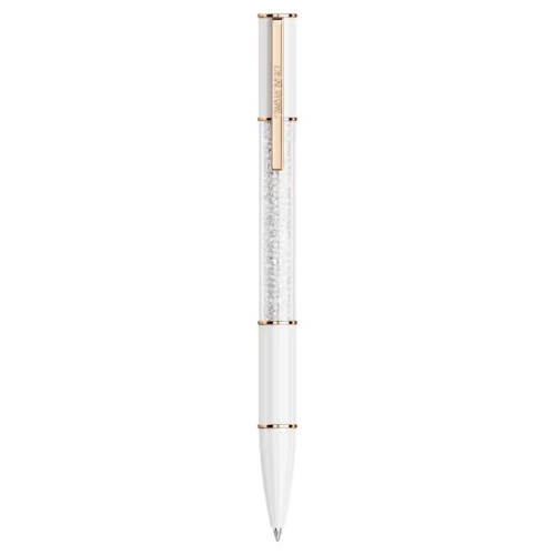 Crystalline Lustre ballpoint pen White, Rose gold-tone plated