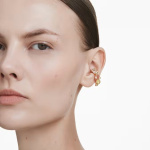 Gema ear cuff Single, Mixed cuts, Multicolored, Gold-tone plated