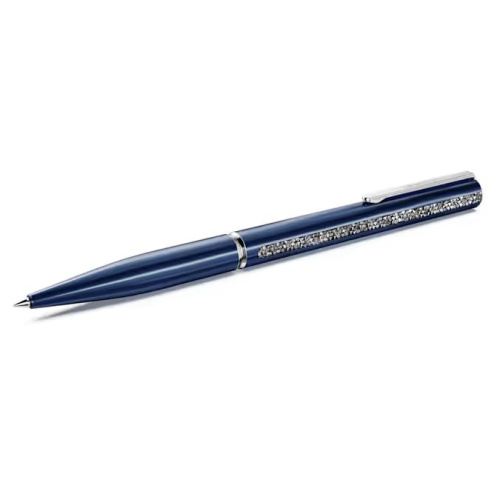 Crystal Shimmer Glide ballpoint pen Blue, Blue lacquered, Chrome plated